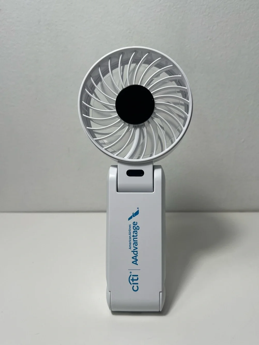American Airlines Citi AAdvantage Rechargeable Portable Neck Handheld Mini Fan